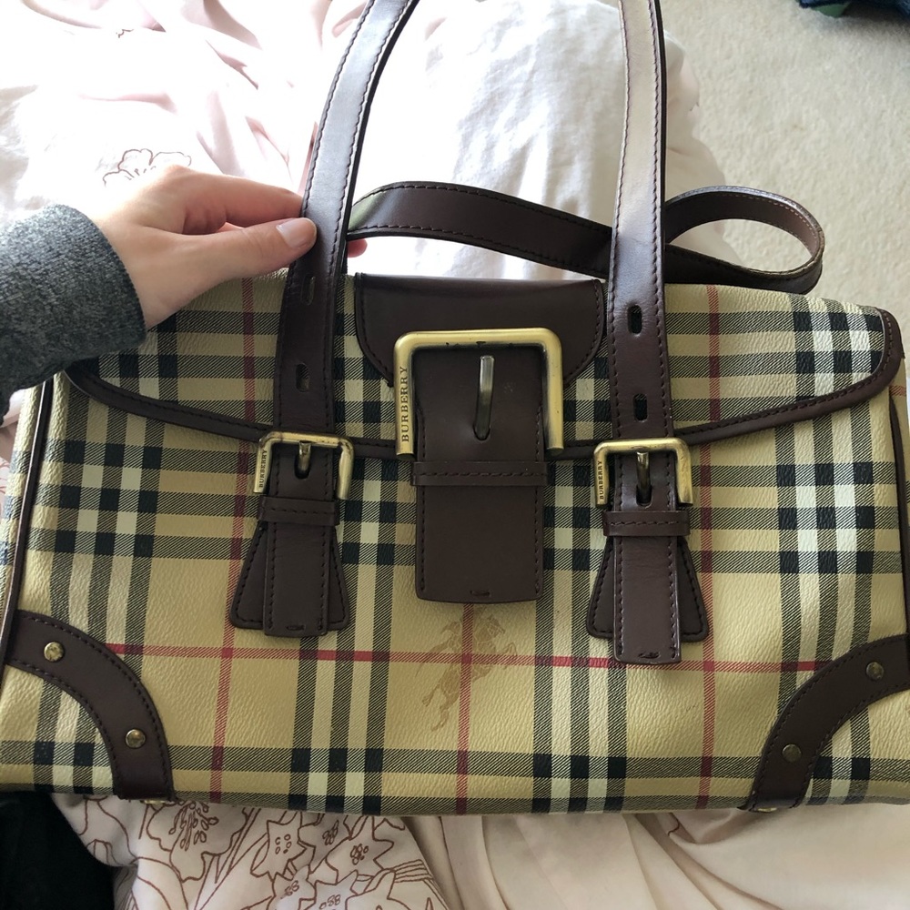 Vintage shoulder Burberry bag